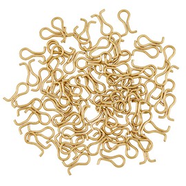 SUPERFINDINGS about 200Pcs Brass Sinker Eyes DIY Fishing Lures Eyelets for Lead Weight Pouring Mold Fishing Loops Eyes Swivels Fishing Tackle Accessories