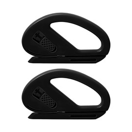 Osilly Car Wrapping Paper Cutter, 2PCS Vehicle Film Cutting Tool with Blade for Window Tint Wrap, Automotive Wrapping Paper Cutting Utility Knife Accessories, Universal for Most Cars (Black)