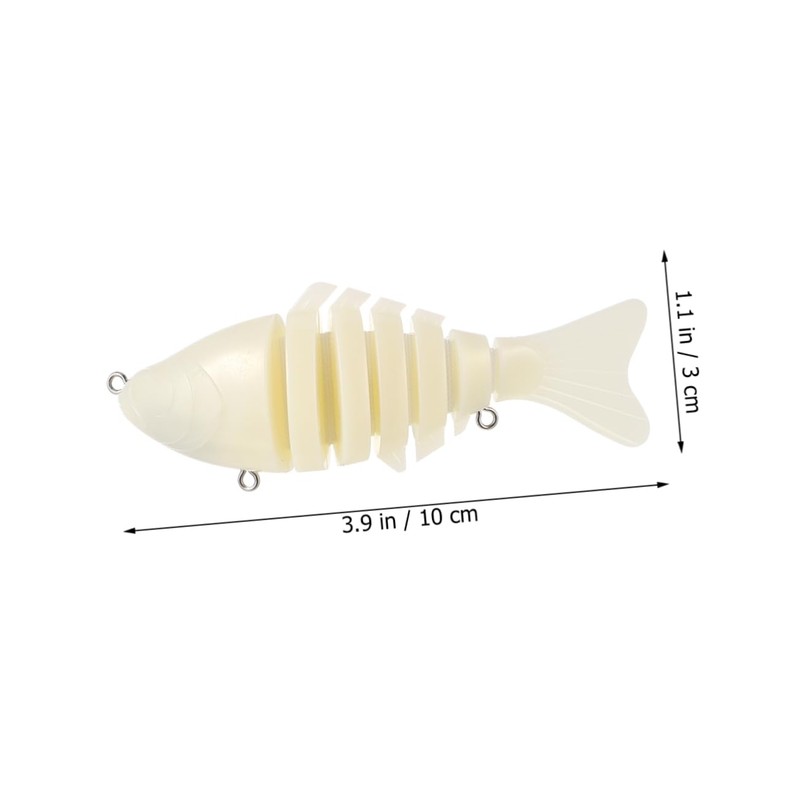 Sosoport 2pcs Knobby Simulation Fishing Lures Blank Artificial Baits for