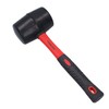 Toolzone Toolzone 32Oz Rubber Mallet Fibre Handle Red and Black