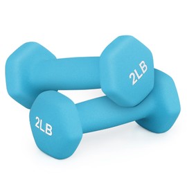 MADOG Dumbbell Set, Anti-Slip Neoprene Coated Hexagon Hand Weights for Home Gym Equipment Workouts Strength Training