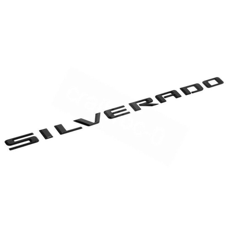 General Motors Gloss Black Silverado LTZ Tailgate Emblem Nameplate fit