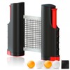 Weploda Table Tennis Net, Extendable Portable Table Tennis Net, Adjustable