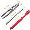 10PCS Crab Nut Crackers and Seafood Tools,Stainless Steel Lobster Crackers