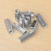 20 PCS Long Rod Nuts,Hex Coupling Nuts Fasteners,Hex & Machine