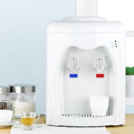 Housoutil Water Cooler Spigot, 2PCS Replacement Cooler Faucet, Reusable Spigot Spout Water Beverage Lever Pour Dispenser Valve, Blue Red