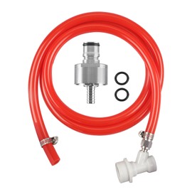 Carbonation Cap Ball Lock Gas line Set Carbonation Bottle Cap Pet Bottle Carbonizer Adapter with Detachable Ball Lock Disconnect Assemble HOSE Set used for soda bottle soda making by PERA
