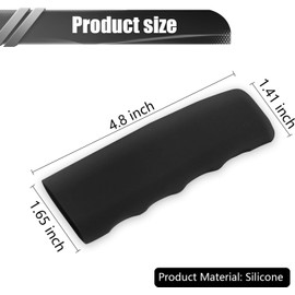jeseny Pack - 1 funda para freno de mano de coche, cubierta de agarre de silicona, protector de palanca de freno en forma de onda, reemplazo de funda de freno de mano antideslizante, decoración