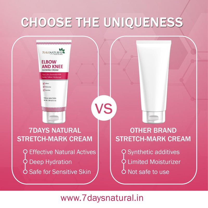 7 DAYS Elbow & Knee Whitening Cream for Men &