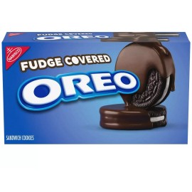Nabisco 🔵 New Exclusive Nabisco Oreo Fudge Covered Chocolate Sandwich Cookies 7.9oz