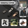 Zipper Pulls Replacement for Jeans, 12Pcs Detachable Zipper Repair Kit,