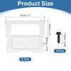 PATIKIL Recessed Pull Door Handle, 2 Pack Invisible Flush Pull