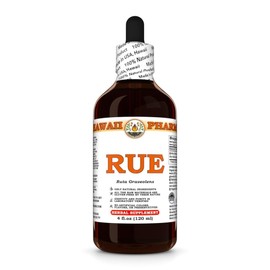 Rue (Ruta Graveolens) Dry Herb Tincture, Made in Hawaii, Organic Raw Materials, All Natural, Vegan, Pure Liquid Extract - 4 fl.oz