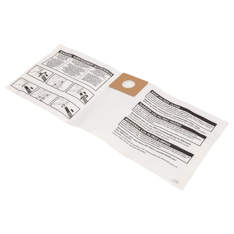 Shop-Vac 90660 Disposable Vacuum Filter Bags, Fits 4 Gallon Tanks,