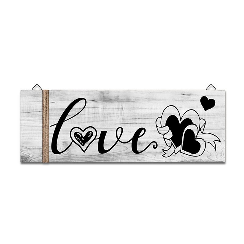 3Pcs Wall Decor Wooden Hanging Wall Sign Wooden Wall Art