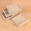 Framendino, 9 Pack Small Jewelry Tray Bulk Stackable Velvet Organizer