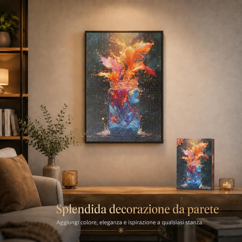 Luneko Jigsaw Puzzle per adulti, 1000 pezzi, sfida impossibile e
