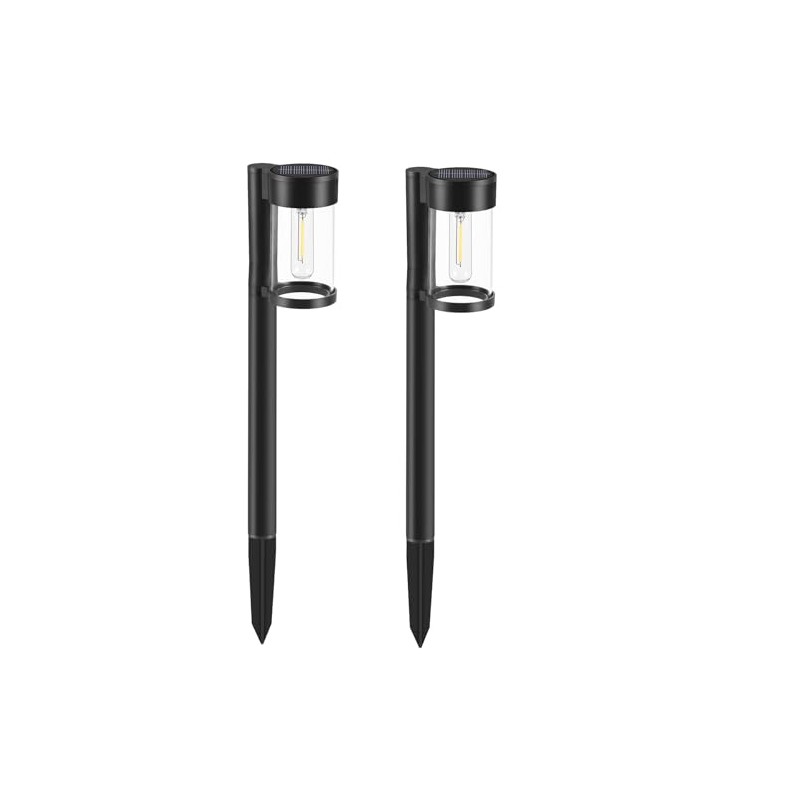 Mancra Solar Pathway Lights, 2 Pack
