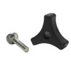 Plastic Handle Knob Nut Screw Bolt, Triangle Knob Handle Bolt