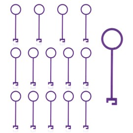 PEUTIER 15pcs Clay Pigeon Holder, Universal Clay Target Holders Various Hanging Methods Clay Pigeon Hooks for Shooting (Purple)