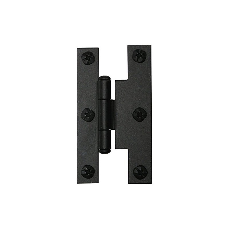 Acorn AH2BQ H Hinge Offset 3/8"X3", Black Iron