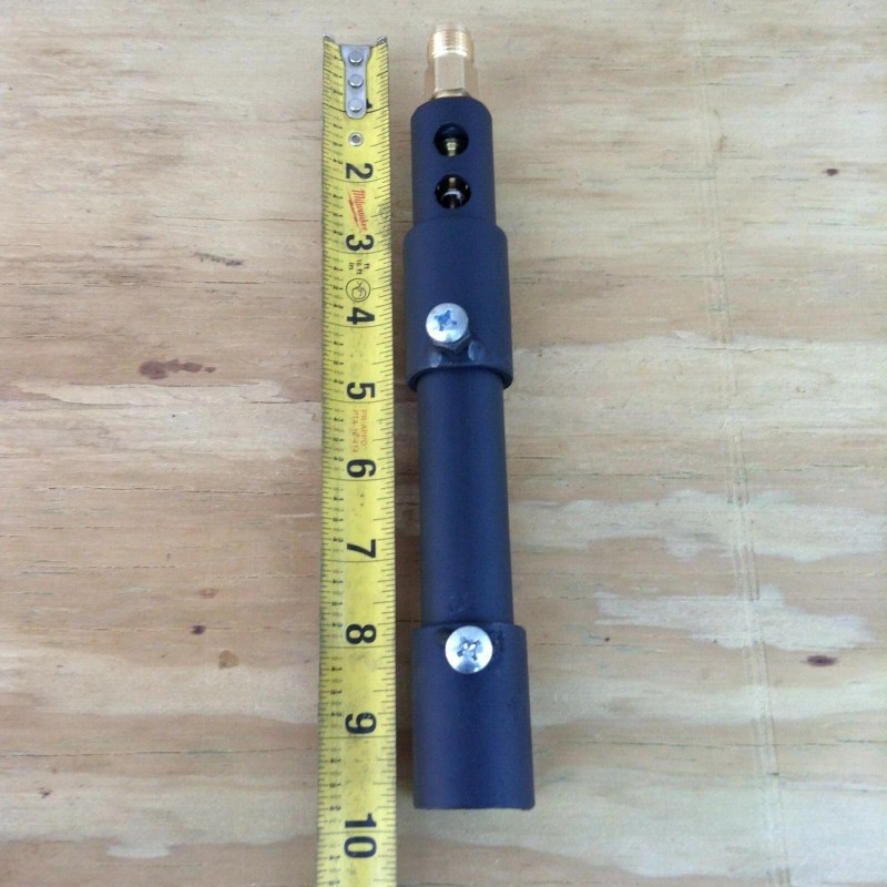 LAREDOS BLACKSMITHS FORGE PROPANE BURNER WITH 4'HIGH PRESSURE REGULATOR(0-20PSI) 27000