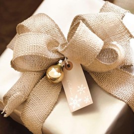 Jute Ribbon Gift Ribbon in Vintage Style Jute Ribbon Decorative Ribbon for Weddings Plant Protection 20 cm, 10 m, 180 g/m²