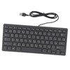 78 Key Ultra Slim Wired Keyboard Ergonomic QWERTY Layout Dual