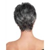 Short Curly Gray Wigs for Women Pixie Cut Wig Synthetic