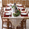 Linen Fabric Placemats Set of 4, Machine Washable, Heat Resistant,