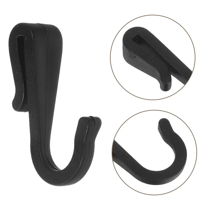 BUGUUYO 12pcs Multi Purpose S Hooks Plastic Clip Hangers for
