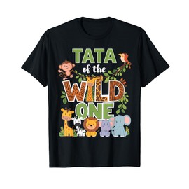 Tata Of The Wild One 1st Birthday Safari Dad T-Shirt