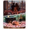 Amagic 4000 Pieces Pink Artificial Rose Petals with 50 Pink