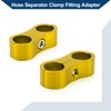 Hihaha Schlauch-Separator-Klemmfitting-Adapter/Rohrleitungsschlauchlinienseparator-Klemmwerkzeug AN6 14mm 4 Stück Goldton