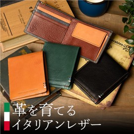 United Colors of Benetton Bifold Wallet Italian Leather Wallet, navy