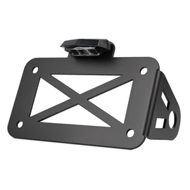 KACEPAR Motorcycle Side Mount LED Tail Light License Plate Holder License Plate Light Bracket Compatible with Motorcycles, Sports Bikes