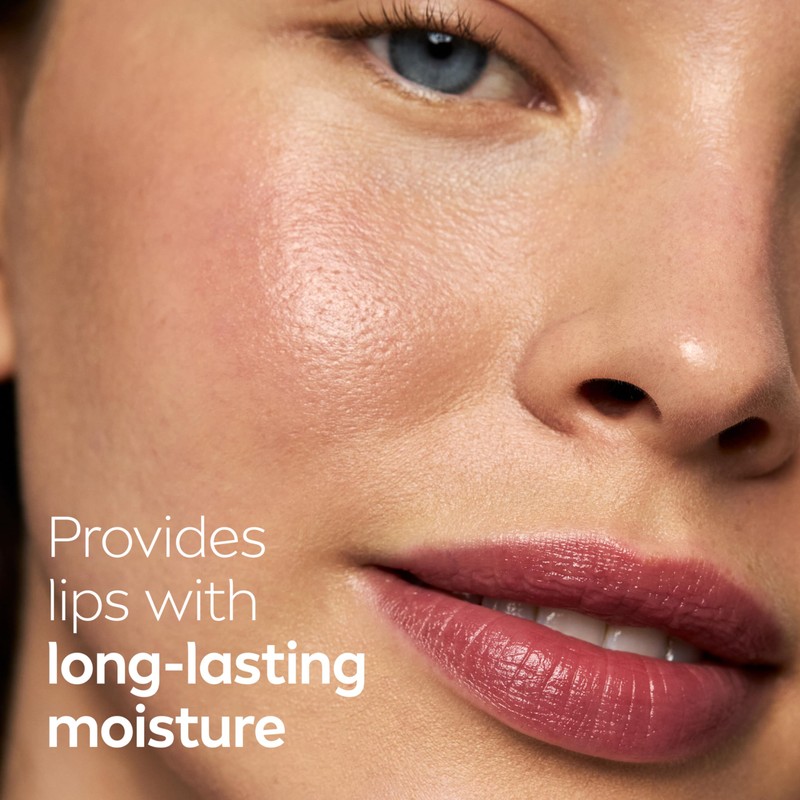 NIVEA Blackberry Lip Care, Tinted Lip Balm with Shea Butter,