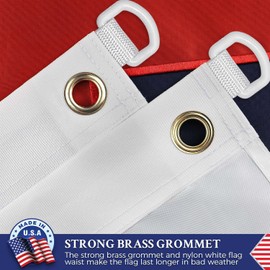 Christian Flag 5x8 Outdoor in USA Embroidered,Heavy Duty Nylon,Sewn Stripes, Stronger Brass Grommets,Christianity Easter Day,Jesus Flags Flags Perfect for Outside