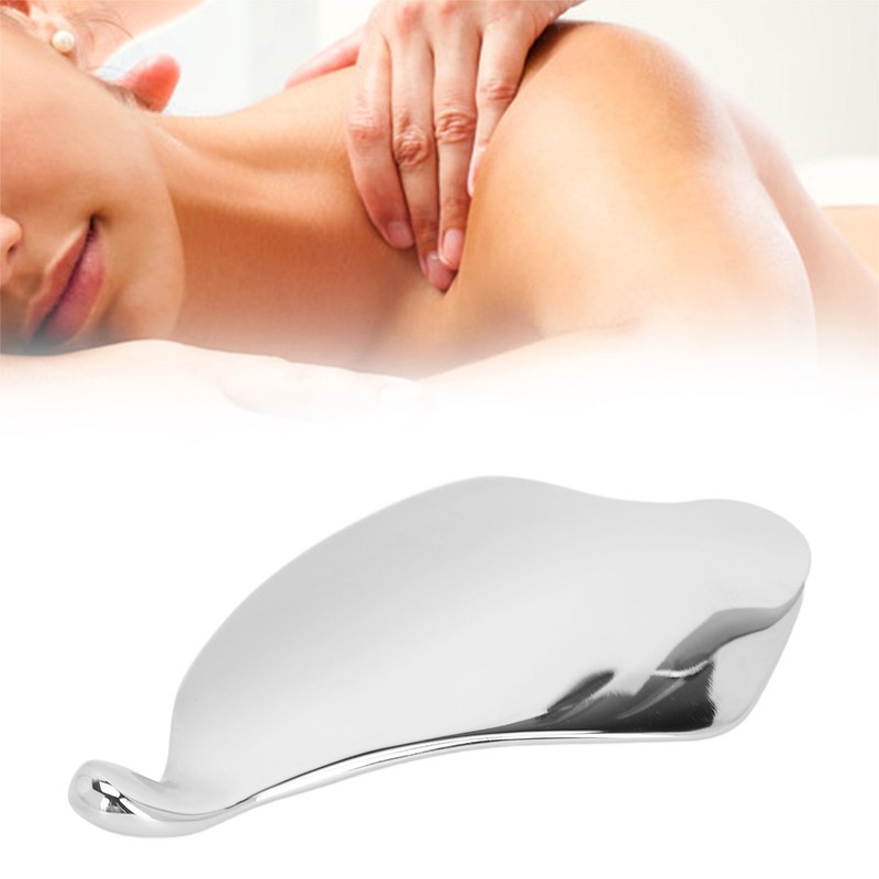 Stainless Steel Gua Sha Board Puffiness Reduction Lymphatic Drainage Heart