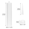QWORK Empty Caulking Sealant Tubes - 11 Oz Capacity Each,