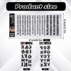 Realistic Temporary Tattoos, 60 Sheets Letters Temporary Tattoos- 5 Assorted