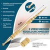 Remos Acupressure Pen and Meridian Pen Brass Length 13 cm