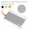 Ultra-Slim Bluetooth Rechargeable Keyboard for ‎Insignia ‎NS-65F501NA22 and All Bluetooth