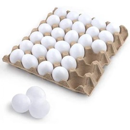 Huevos De Pascua De Plástico Blanco Para Pintar, 30 Huevos F