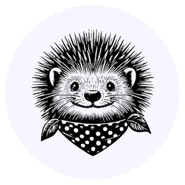 24 x 40mm 'Glückliches Igeles' Aufklebern / Stickers (SK00063853)