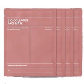 Bio Collagen Mask Overnight Kollagen Maske Gesicht - Heben und Festigen Feuchtigkeitsmaske Gesicht, Reduziert Feine Linien und Falten, 34g x 4ea