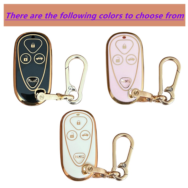 WKEDQAF Key Fob Cover Fit for Acura Keyless Entry Remote