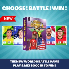THE CHAMPION Who Will Be The Champion - The Ultimate Popular Soccer Card Game - A Perfect Family-Battle Game to Play Nations with Kids, Teens & Adults - A Must Have to All Fans.