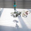 SevenFish 4pcs Crystal Suncatcher, Clear Heart Crystal Sun Catcher Hanging