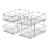 Duo Recipientes Organizadores Alacena Extraíble 2 Niveles Transparente